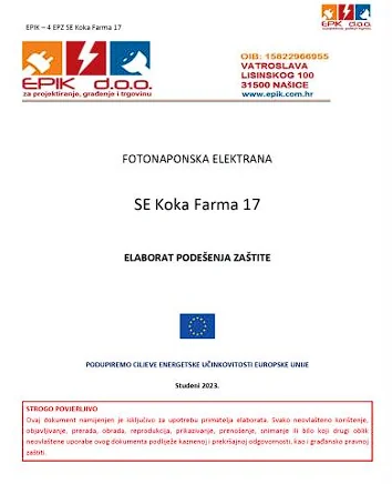 Projektna dokumentacija: Mrežni elaborati — Koka Farma 17