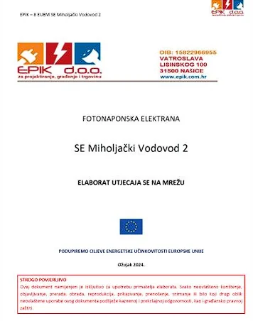 Projektna dokumentacija: Mrežni elaborati — Miholjački vodovod
