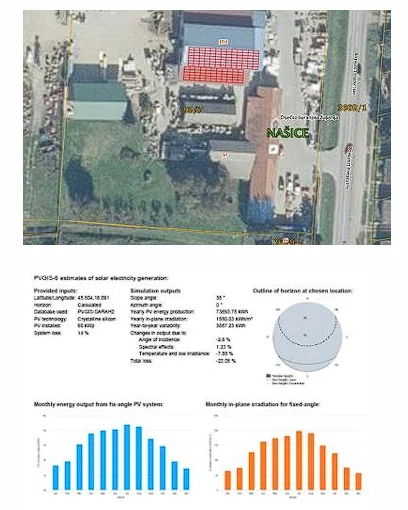 Projektna dokumentacija: Krovna sunčana elektrana 60 kW